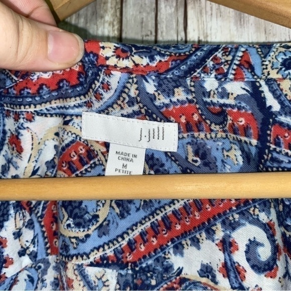 J. Jill Blue Paisley Popover - Picture 5 of 5